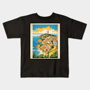 Salvador Bahia Brazil Vintage Tourism Travel Poster Art Kids T-Shirt